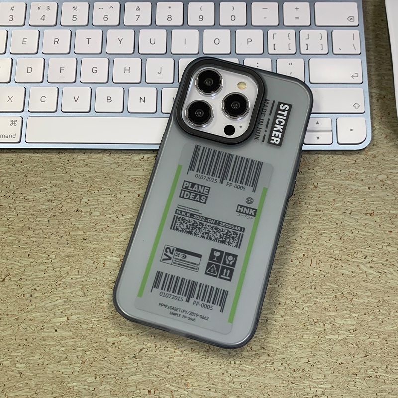 Ốp Điện Thoại Cứng Hai Mặt Nhám In Hình Vé Máy Bay Cho iPhone 14 / 13 / 12 Pro max / 13Pro / 12Pro / 12 / iPhone 11 / 14 plus