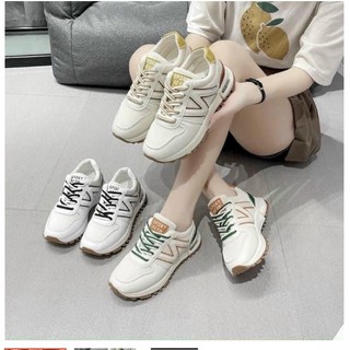 Giày thể thao nữ chữ n đế cao 4p cao cấp êm chân chất đẹp