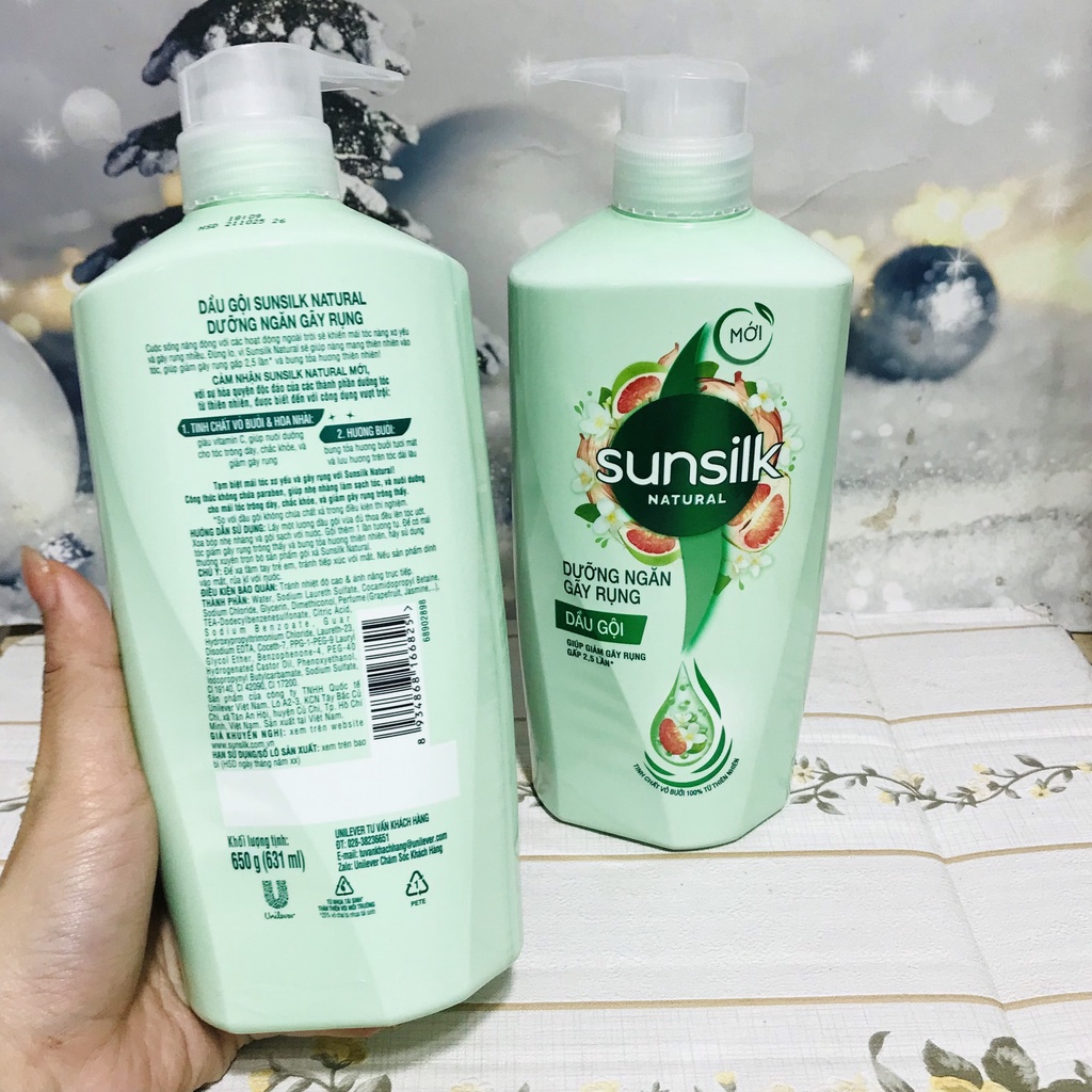Dầu gội SUNSILK 650g