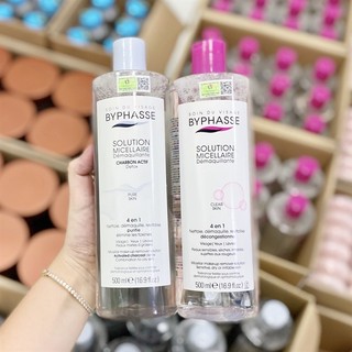 Nước tẩy trang Byphasse làm sạch sâu cho da nhạy cảm MICELLAR MAKE-UP REMOVER