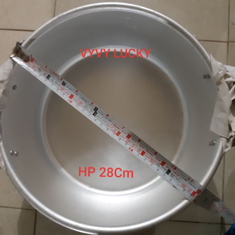 Xoong nhôm, Nồi nhôm Hải phòng 100% Đường kính 28Cm)