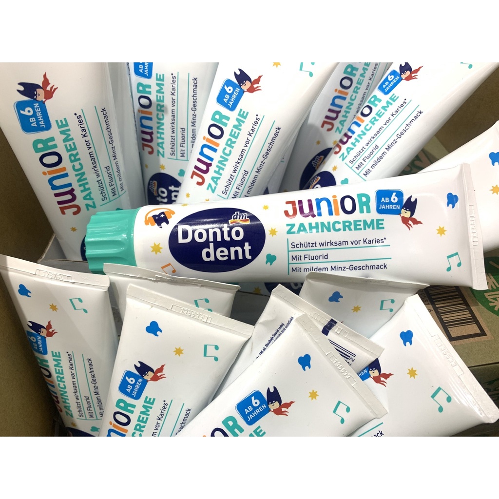 Kem đánh răng trẻ em Dontodent Junior cho trẻ từ 6tuổi