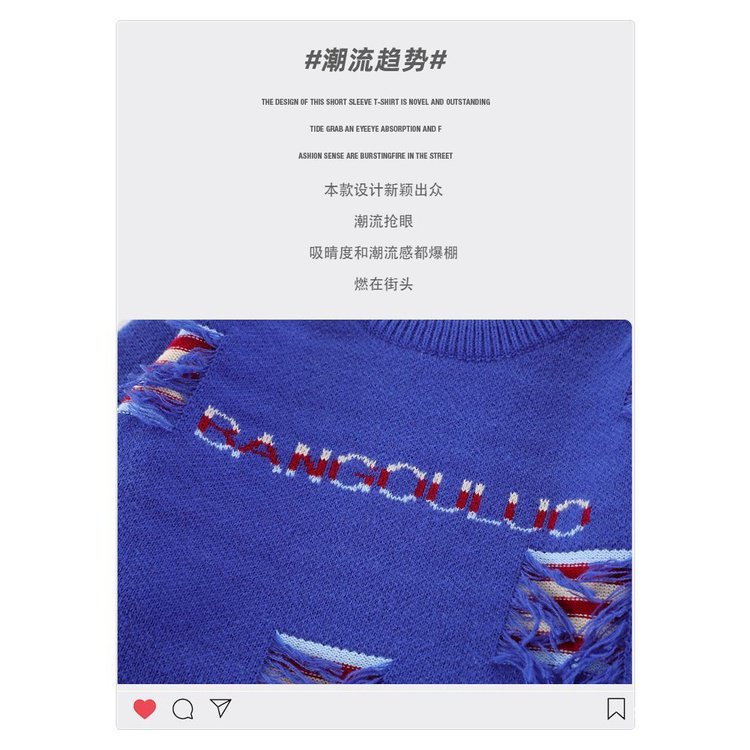 Áo Khoác Sweater Dệt Kim Dáng Rộng Thiết Kế Tua Rua Phong Cách Hip Hop Đường Phố Thu Đông Niche Dành Cho Cặp