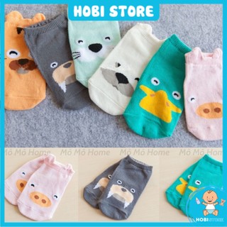 Tất hình thú, vớ cho bé nhiều mẫu đáng yêu 6 tháng - 4 tuổi. TẤT TRƠN - Hobi Store