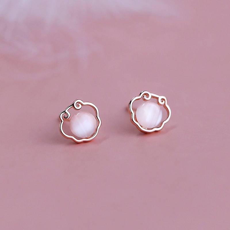 Khuyên Tai Bạc 925 Hình Đám Mây Điều Ước Phong Cách Trung Hoa Mới Cho Nữ