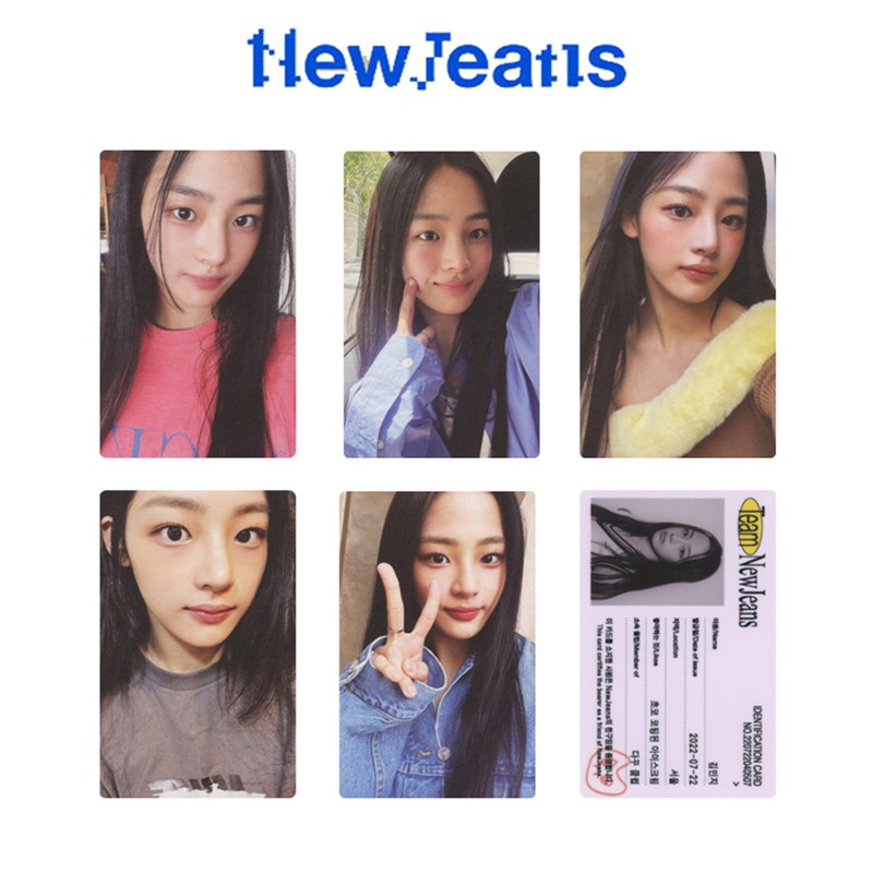 Set 5 / 6 Tấm Thẻ Ảnh LOMO Các Thành Viên Nhóm Nhạc KPOP Newjein