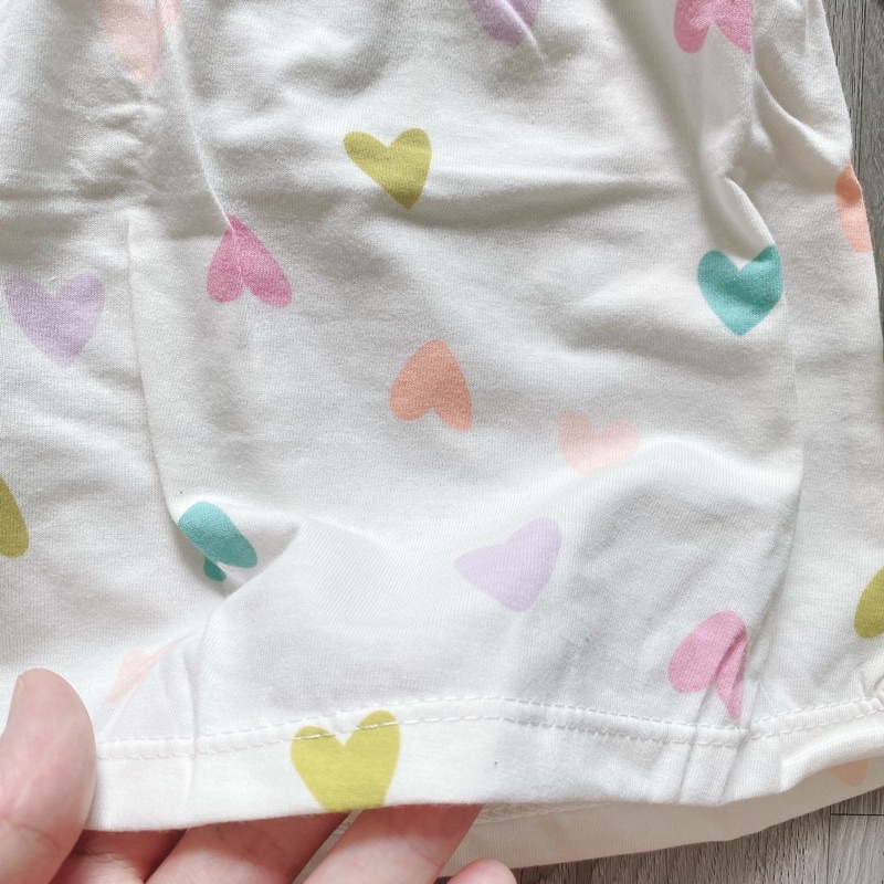 Đồ bộ tay dài bé gái babydoll Miwoo xuất Nhật