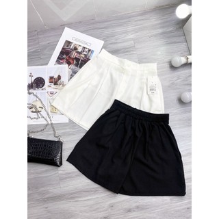 Quần Đùi Short Nữ Lưng Cạp Cao Xếp Li