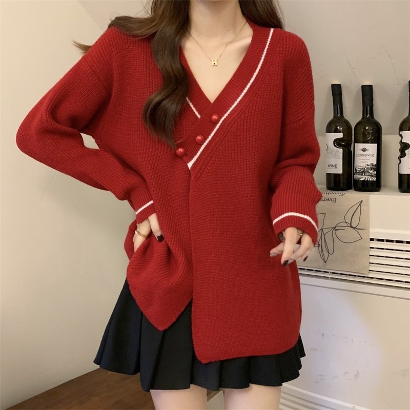 Áo Khoác cardigan Dệt Kim Dáng Rộng Mềm Mại Thời Trang Mùa Thu Cho Nữ