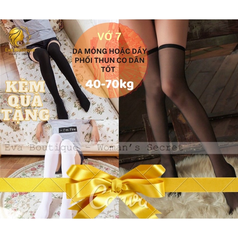 _VỚ 7_Vớ / tất da mịn phối thun 2 loại chất xịn loại 1 [EvaBoutique]