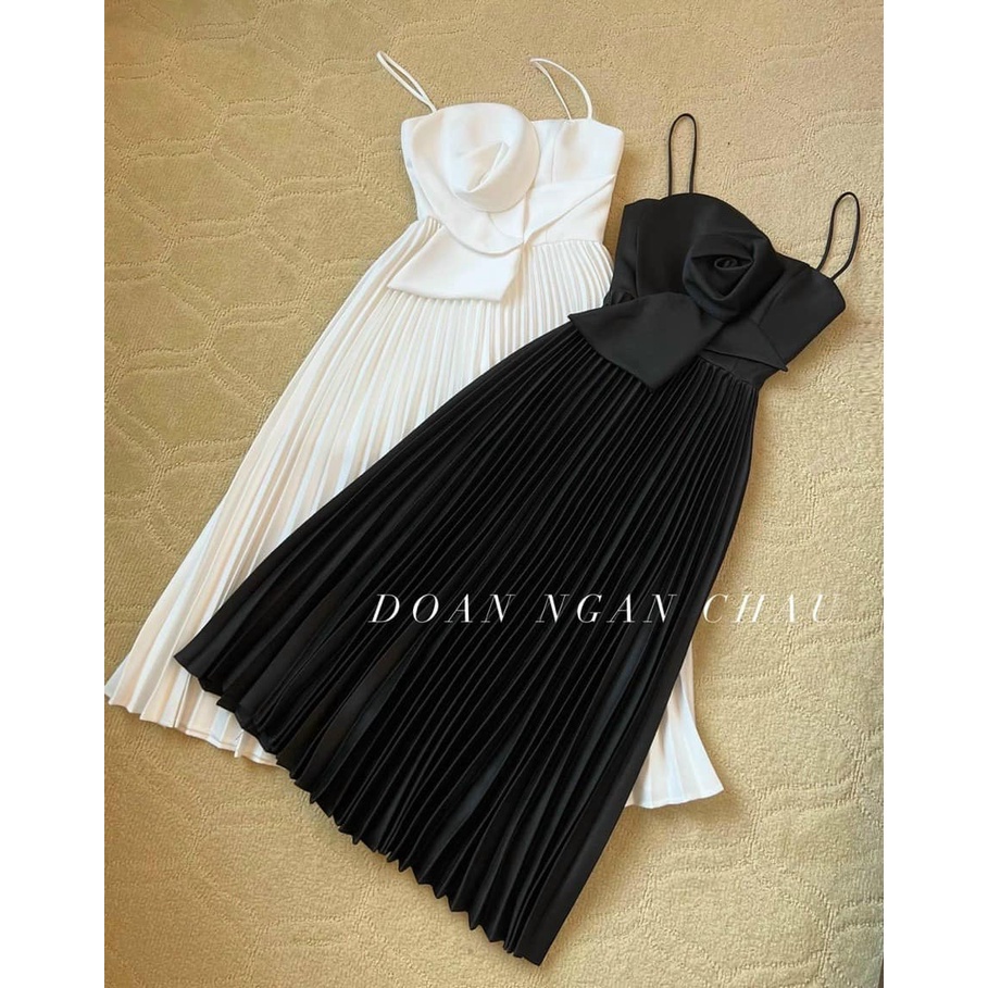 Đầm hoa dập ly siêu đẹp