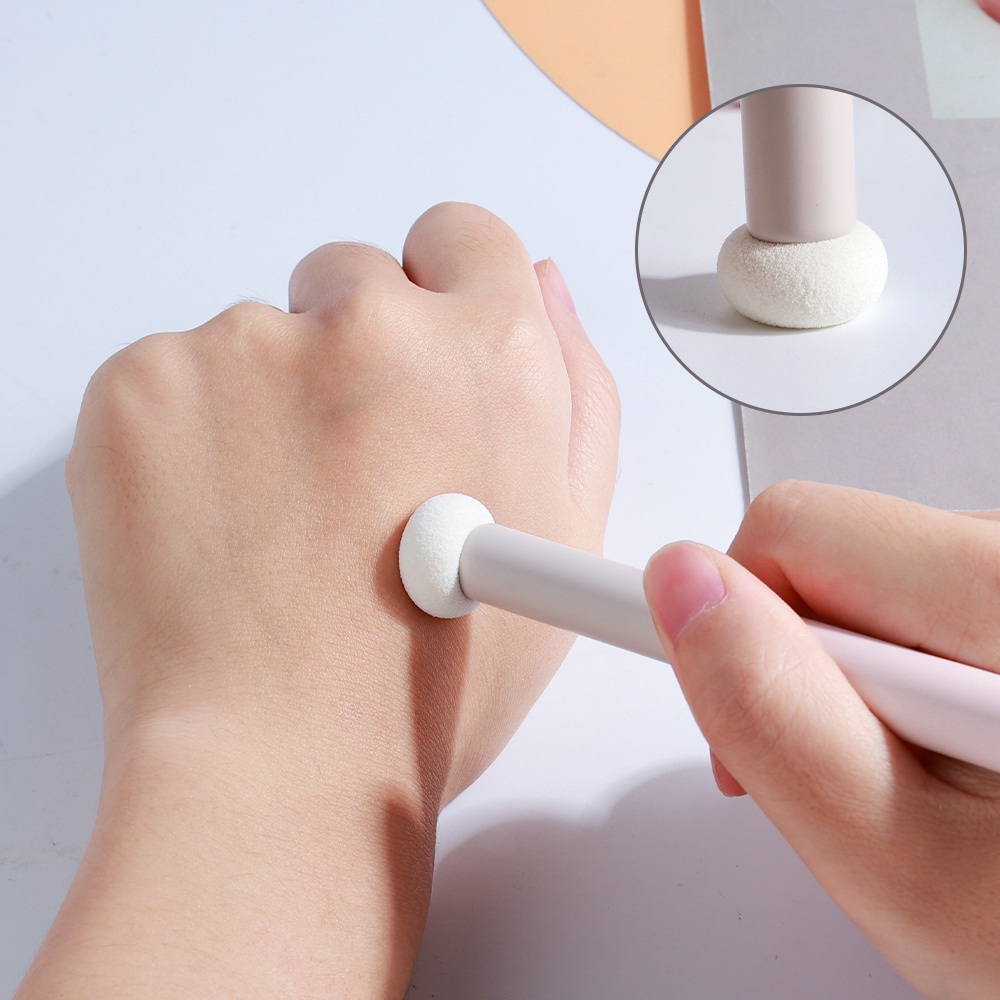 Cọ Trang Điểm Đầu Xốp Tròn Màu Đen Đa Năng Tiện Dụng