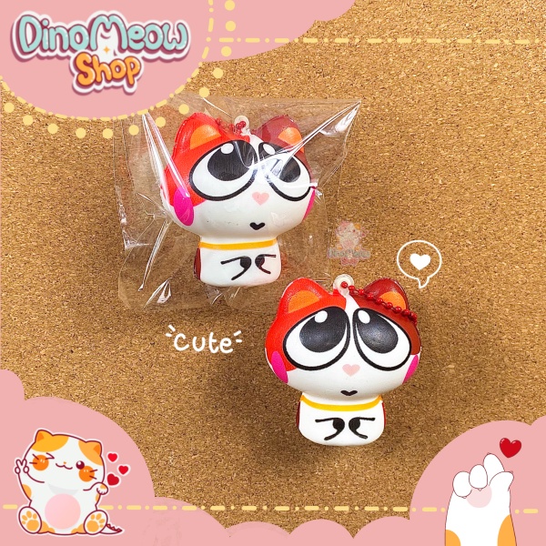 Squishy mini/ Mèo mini siêu dễ thương, mềm, chất bánh dính