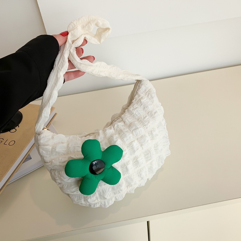 Zhongbubble Túi Xách Đeo Một Bên Vai Bằng Vải In Hoa Thời Trang Mùa Hè 2022 Phong Cách Mới Đơn Giản Hợp Thời Trang Cho