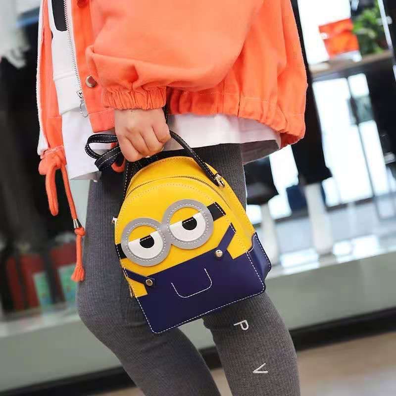 Túi Đeo Chéo Hand made, Balo Minion Handmade  Balo Tự Khâu size 20, Đầy đủ phụ kiện