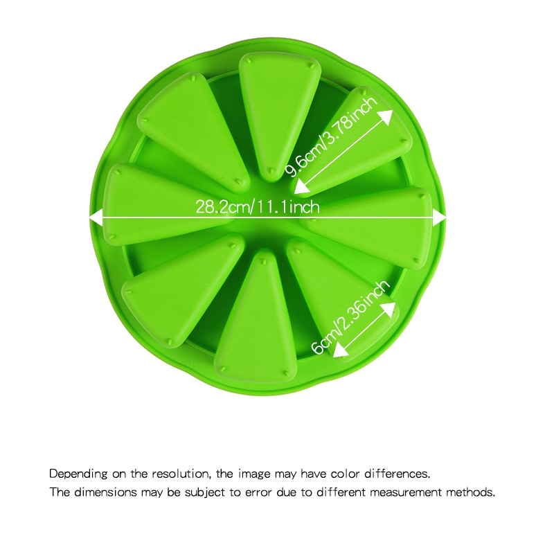 Khuôn Silicone Làm Bánh 8 Ô Hình Tam Giác Chịu Nhiệt Không Dính