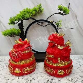 Cóc ngậm tiền đá, cặp cóc tỳ đá phong thuỷ, thiềm thừ phong thuỷ chiêu tài đá- tỳ hưu đá