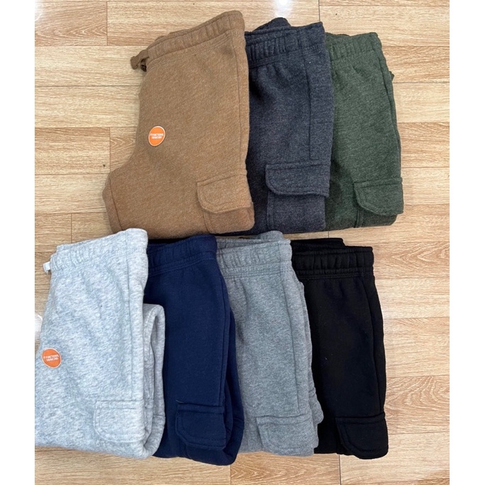 Quần nỉ jogger túi hộp cho bé trai 12M-12Y satsunkid