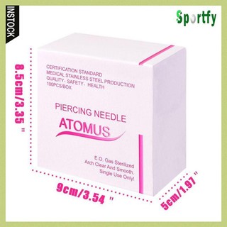 [Lzdxwcke1] 100 Cái Xuyên Vô Trùng Cho Rốn Tai Cơ Thể - Đo 12G / 14G / 16G / 18G / 20G / Mix Size