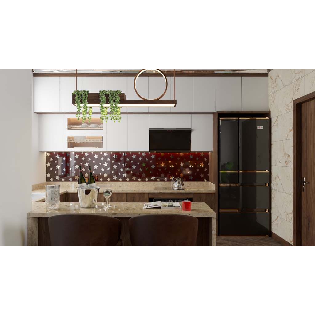 Combo sơn tráng gương trên kính chai nhỏ 170ml