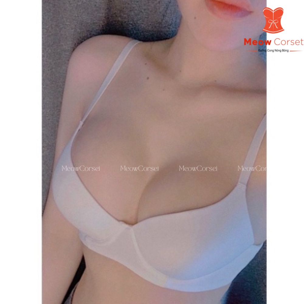 Áo lót basic mút mỏng có gọng nâng ngực cao cấp 009 [MEOW Corset]