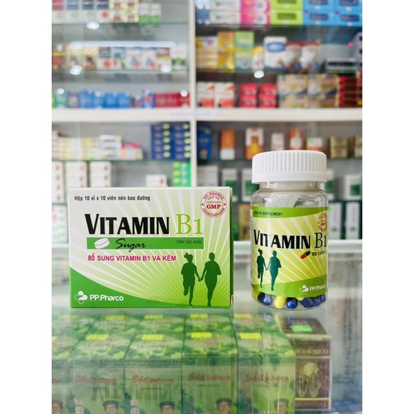 Bổ sung Vitamin B1 và Kẽm - 100 viên