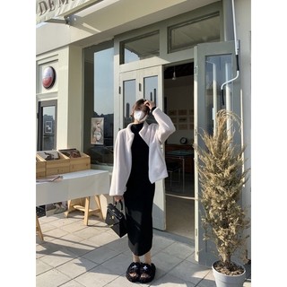 đầm body thun ôm sát màu đenorder