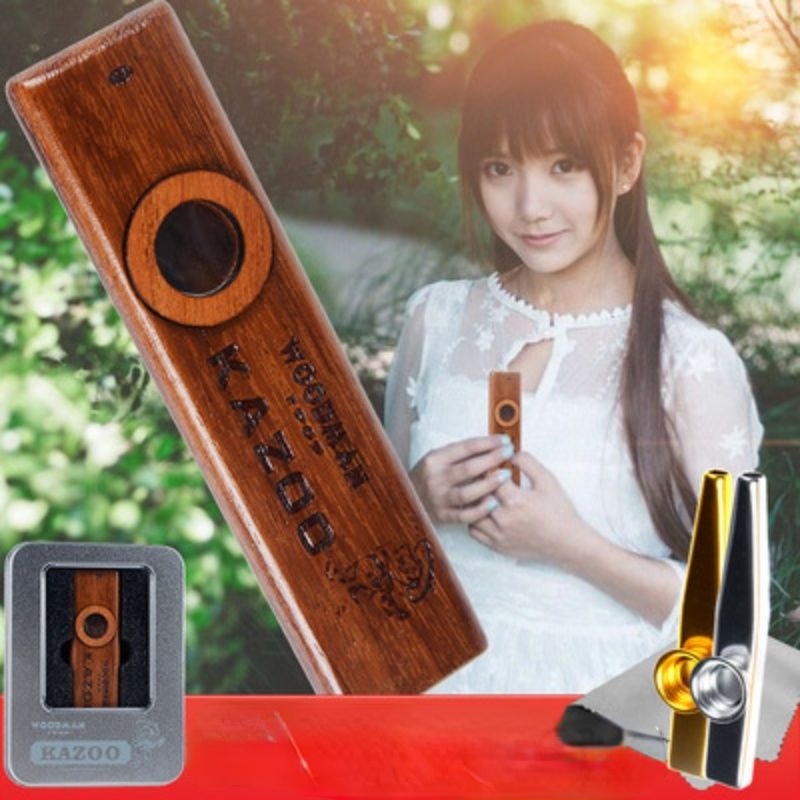Kazoo sáo Kazoo Kazoo bằng kim loại bằng gỗ đàn guitar sáo Kazoo/Kazoo Đàn Ukulele nhạc cụ nhạc cụ c