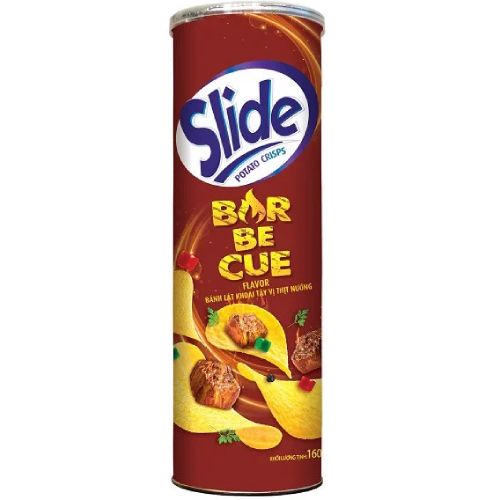 Bim Bim Hộp Snack Khoai Tây Slide Kinh Đô BBQ/Phô Mai/Kem Chua Hành/Cay/Gà Nướng 150G