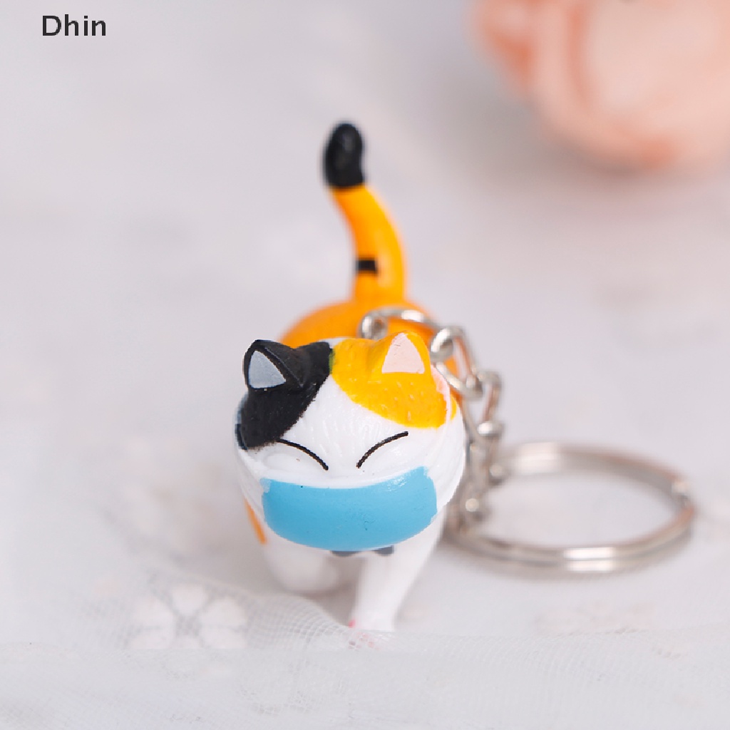 Móc Khóa Trang Trí Hình Mèo Dễ Thương