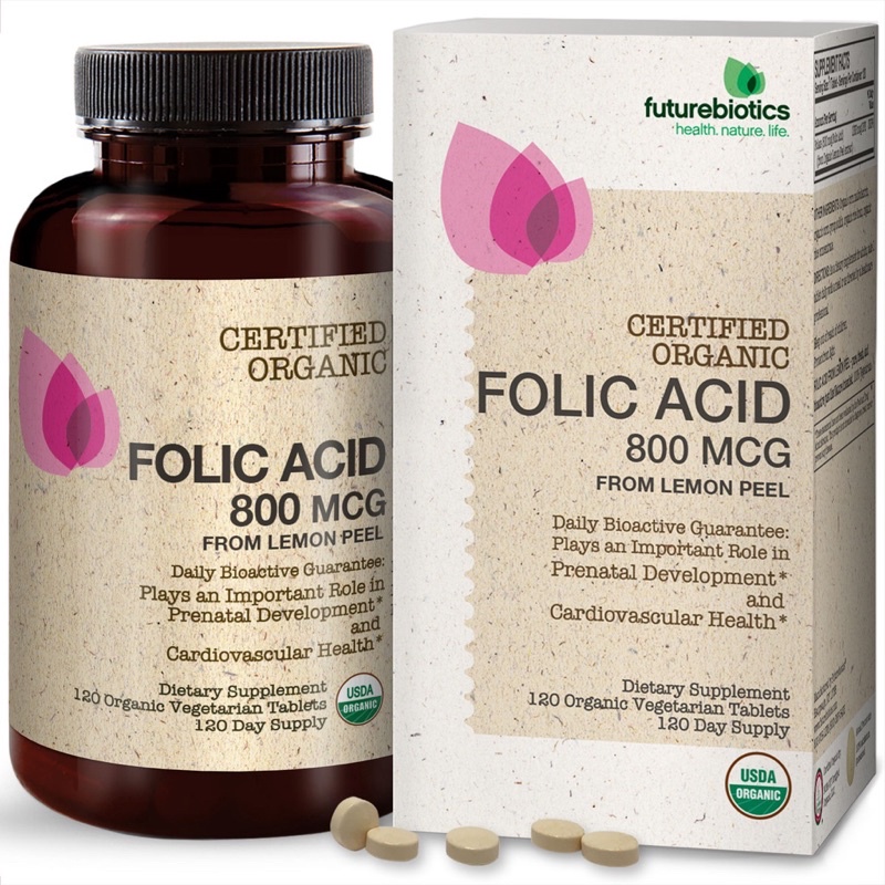 Viên uống Folic Acid hữu cơ FutureBiotics