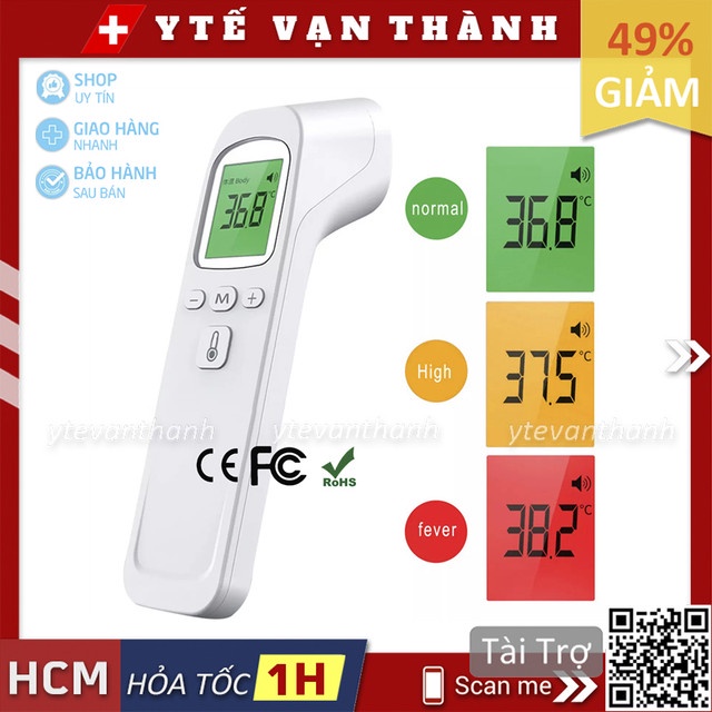 ✅ Nhiệt Kế Hồng Ngoại Đo Trán FTW-01 | Màn hình màu, 2 chế độ đo cực nhanh -VT0296