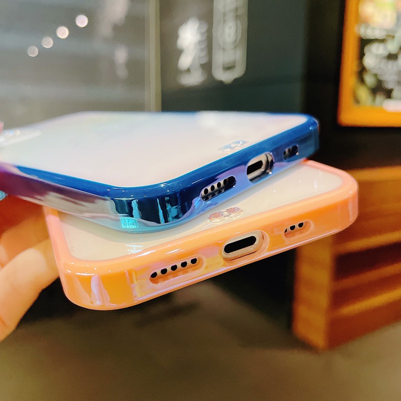 Ốp Điện Thoại TPU Mềm Trong Suốt Chống Sốc Màu Sắc Cầu Vồng Cho iPhone 14 13 12 11 Pro MAX X XR XS MAX 8 7 Plus