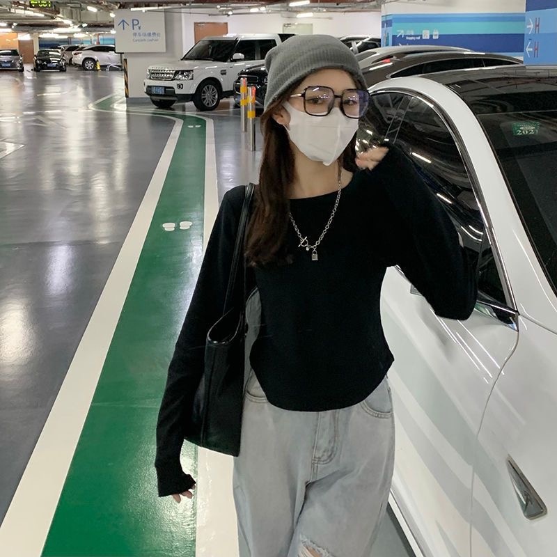 Áo Thun Tay Dài Cỡ Lớn Thời Trang Mùa Thu Mới 2022 Cho Nữ