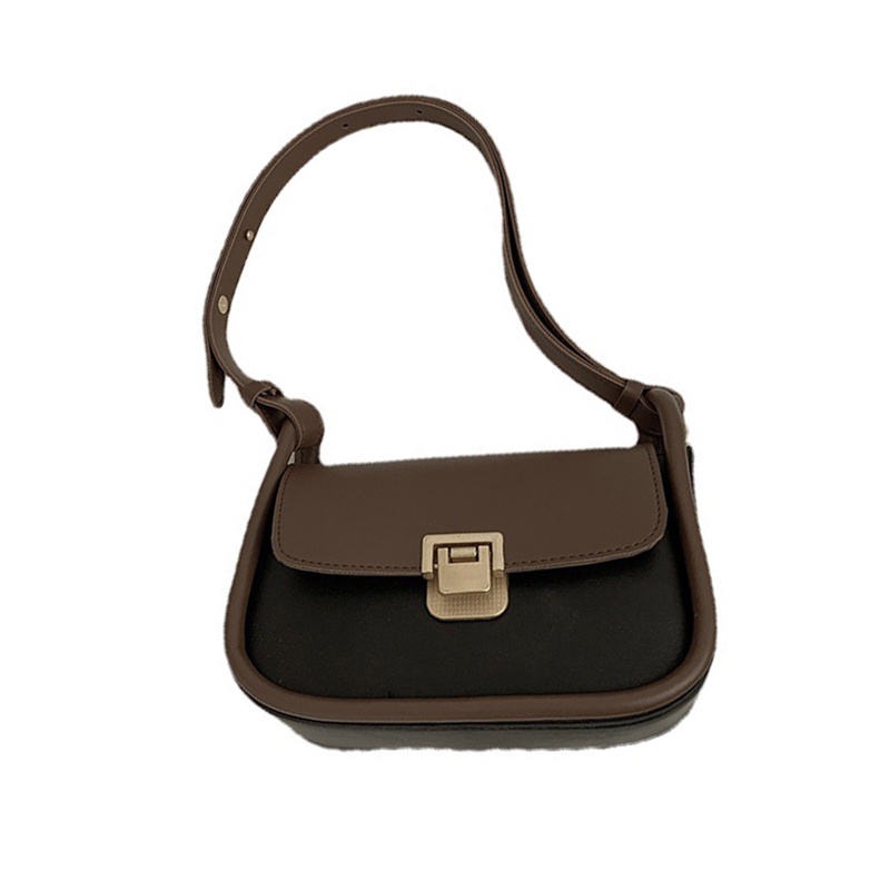 Túi Đeo Chéo Hình Vuông Nhỏ Màu Tương Phản Thời Trang Cho Nữ