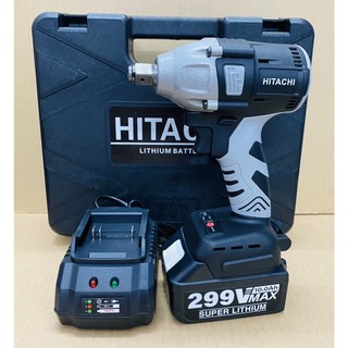 Máy siết bulong dùng pin 299V HITACHI động cơ không chổi than siêu bền bỉ