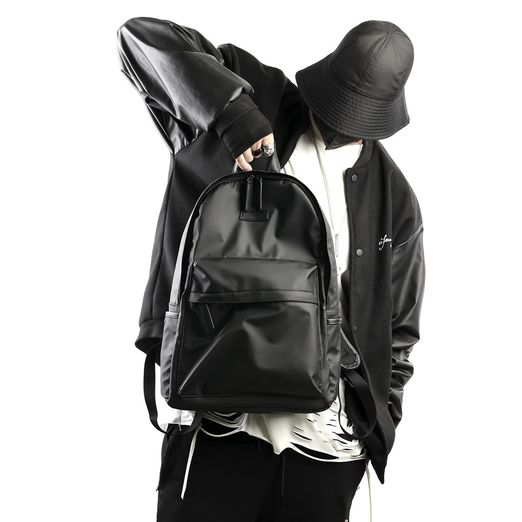 Balo Đơn Giản Classic Đen thời trang DETOLO có ngăn Laptop đựng được laptop 15.6in