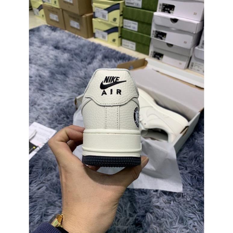 Giày  Air Force 1 Low Brook Lyn Sail Black, giày  AF1 Chữ B Màu Be Đế Âm Dương 2 Màu Cực Hot Full Size Nam Nữ