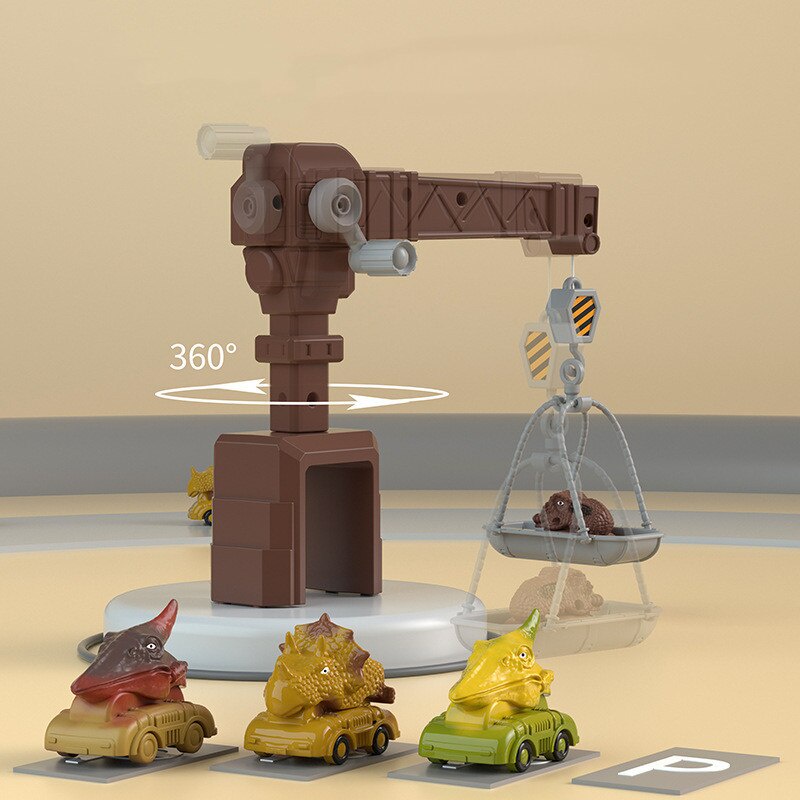 Đồ chơi robot biến hình, máy bay, ô tô biến hình có nhạc có đèn lắp ghép thành đường ray và công trình có sẵn xe nhỏ