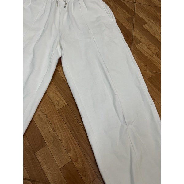 Pass quần jogger trắng vải dày