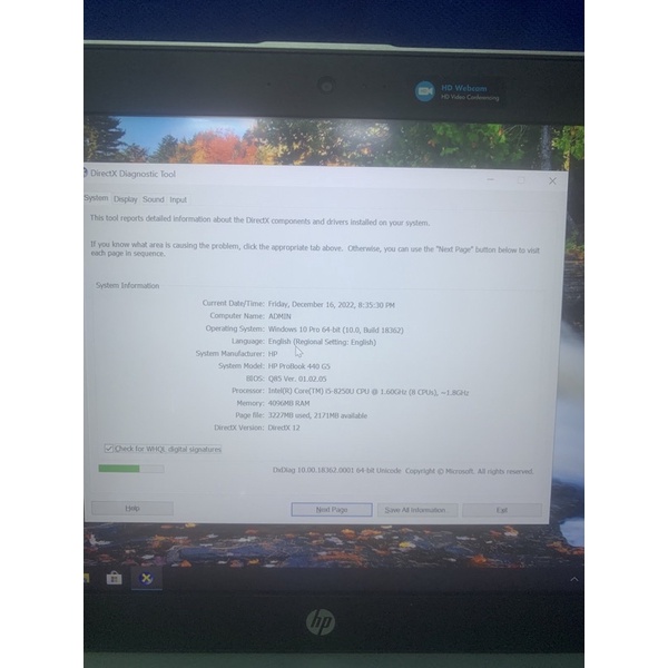 laptop HP 440 g5 core I5 thế hệ 8 8250 ram 4gb ssd 128gb | BigBuy360 - bigbuy360.vn