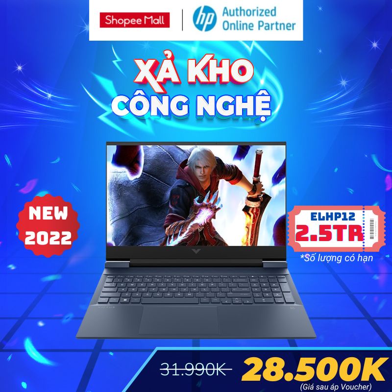 Laptop HP VICTUS 16-e0175AX (AMD R5-5600H RTX 3050 Ti 4GB)
