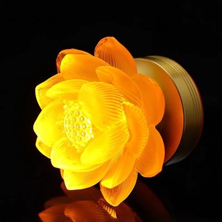 [HÀNG SẴN-MẪU SẠC ĐIỆN] CẶP 2 CHIẾC ĐÈN LED HOA SEN LƯU LY THỜ CÚNG TRANG TRÍ