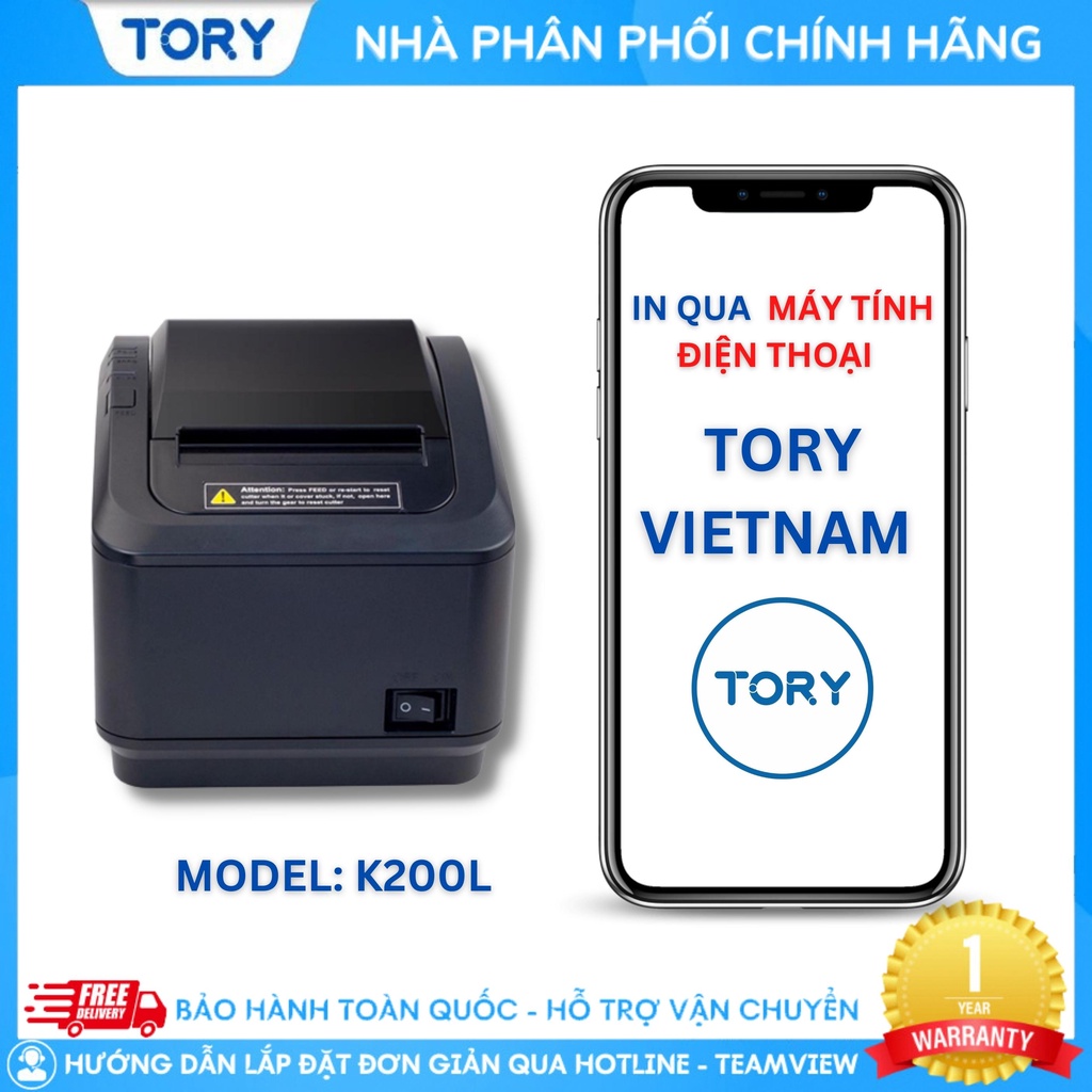 Máy in bill, in hóa đơn, in nhiệt Xprinter kết nối USB + LAN. Hàng chính hãng. Giá rẻ