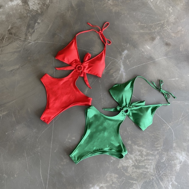 Bodysuit bóng khoét eo quyến rũ (Nicolly) - DNSSWIMWEAR