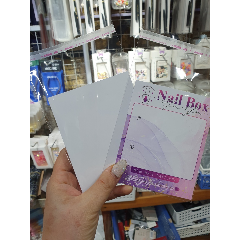 Giấy nail box, bìa nail box lẻ