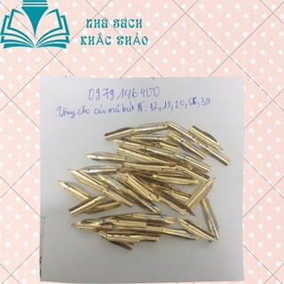 Ngòi kim thành ( ngòi vàng trắng, ngòi thay bút máy kim thành 19,20, 62,32,56,61,39,18) -đặt từ 5 ngòi