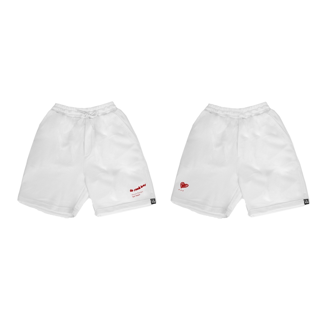 MONATA BLUELIGHT Sweat short Heart - Quần short nỉ