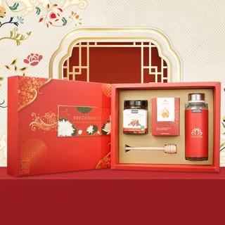 Set quà tặng saffron mật ong đông trùng hạ thảo và táo đỏ/kỷ tử Kingdom Herb