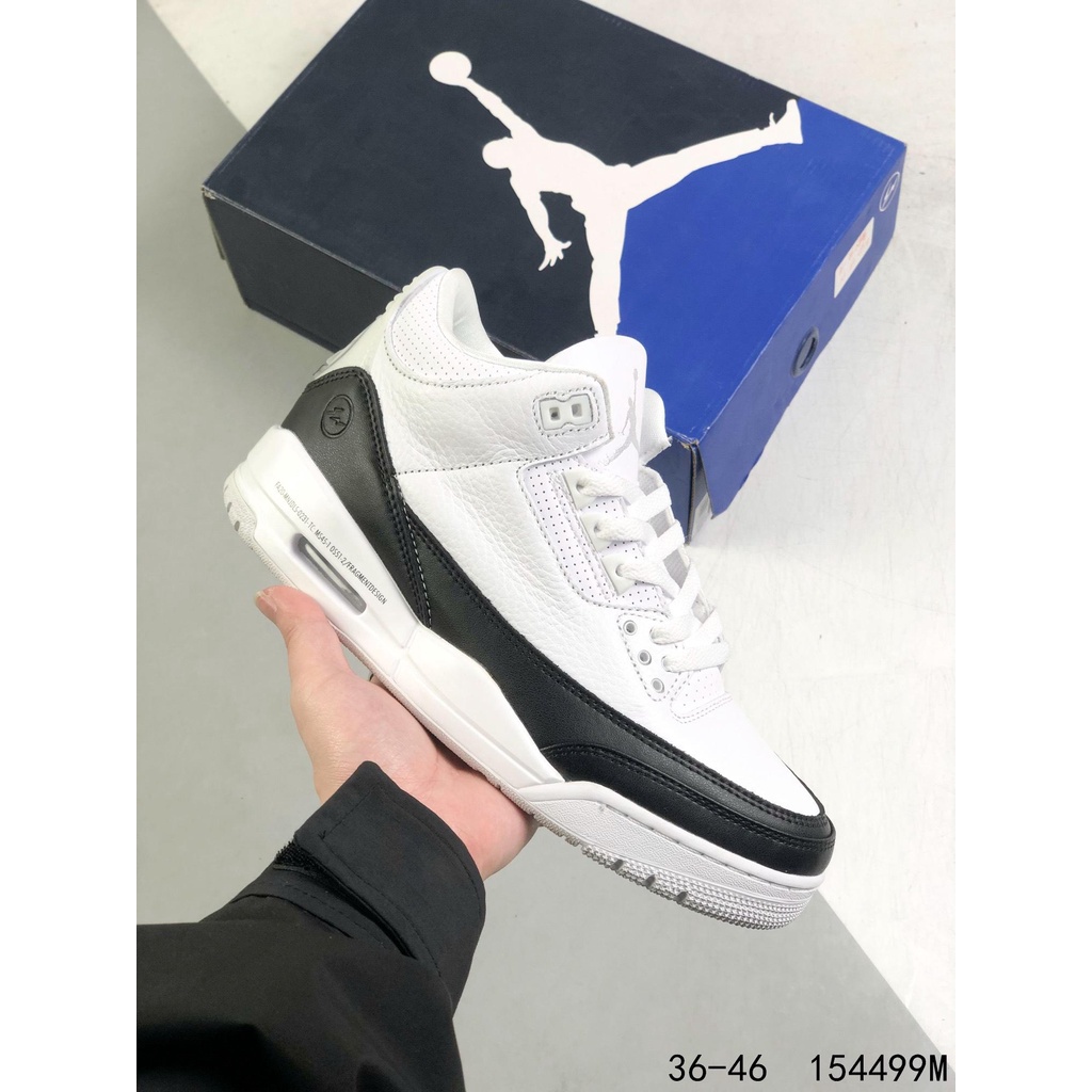 Giày Thể Thao Air Jordan 3 JTH Justin Timberlake & Tinker Hatfheld White manuscript AJ3 228 Phong Cách Cặp Đôi